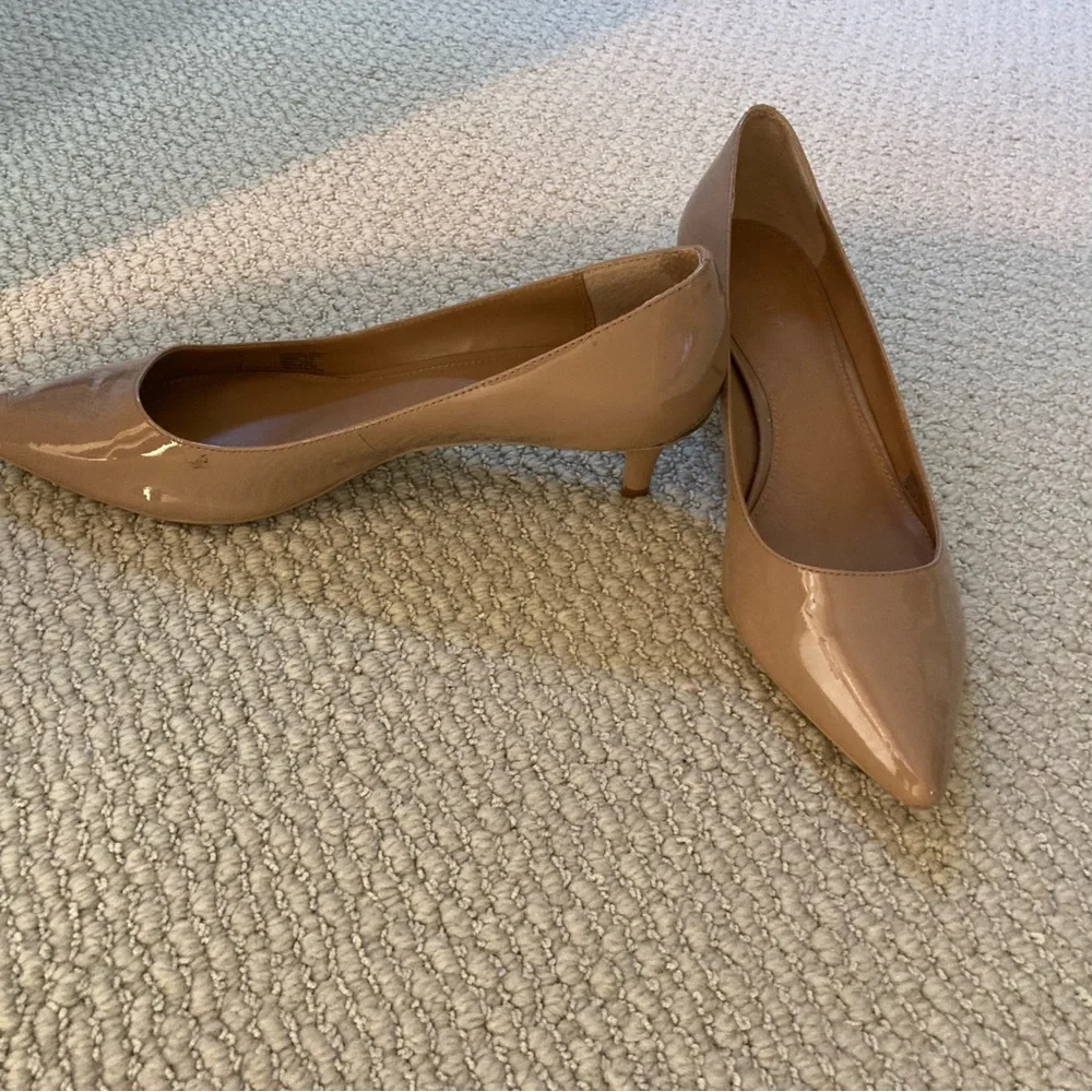 Calvin Klein Nude Pointed Toe Heels - Picture 2 of 2